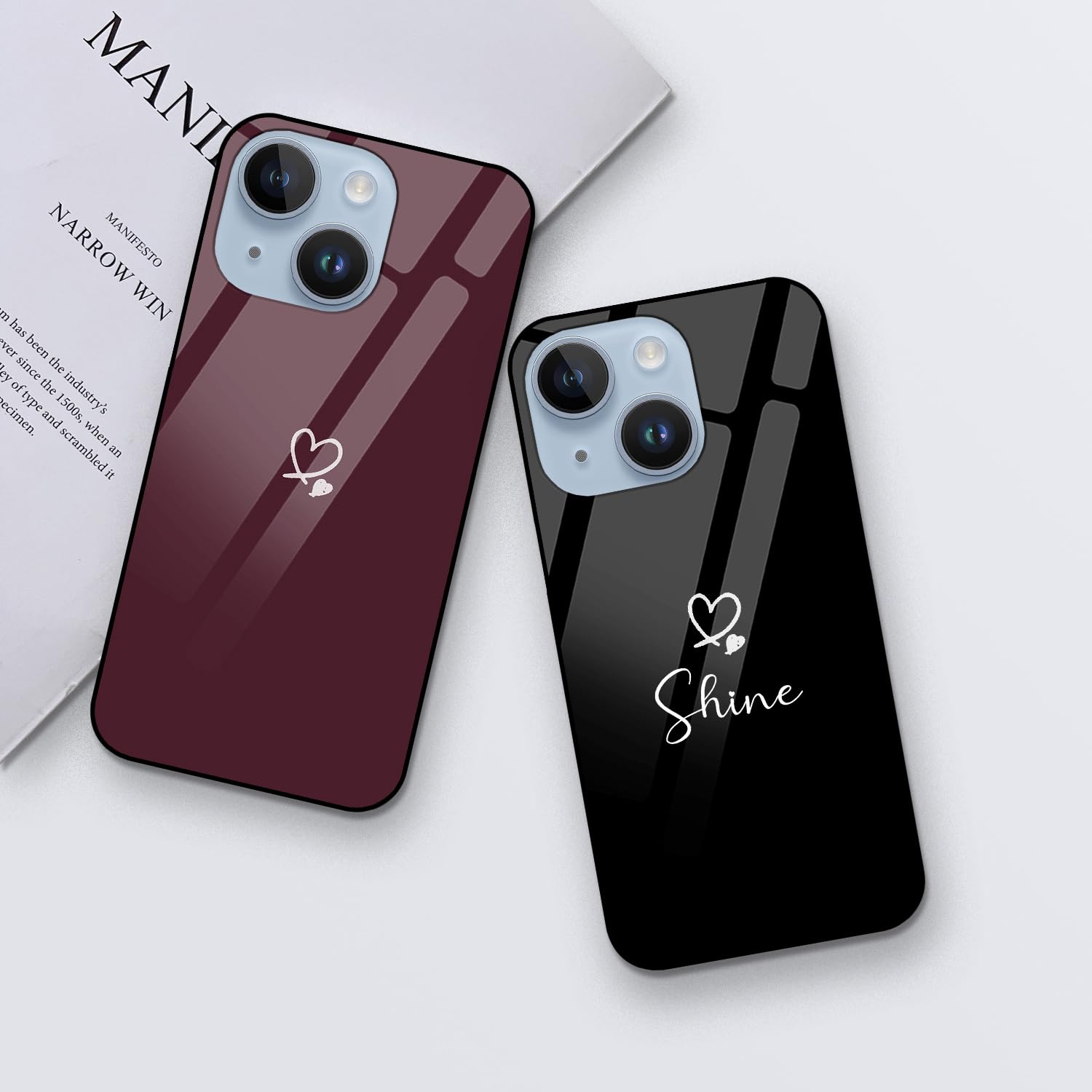 COLORflow Back Cover case Compatible with iPhone 14 Plus | Cute Korean Hearts Customized | Shockproof TPU Bumper with Camera Protection Back Cover Compatible with iPhone 14 Plus (B0D4Y3PNF5) Amazon Price History, Amazon Price Tracker