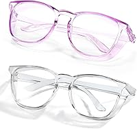 Vista 27 de LASMEX Elegantes gafas de seguridad para mujeres y niñas, gafas anti-vaho, gafas protectoras, gafas transparentes
