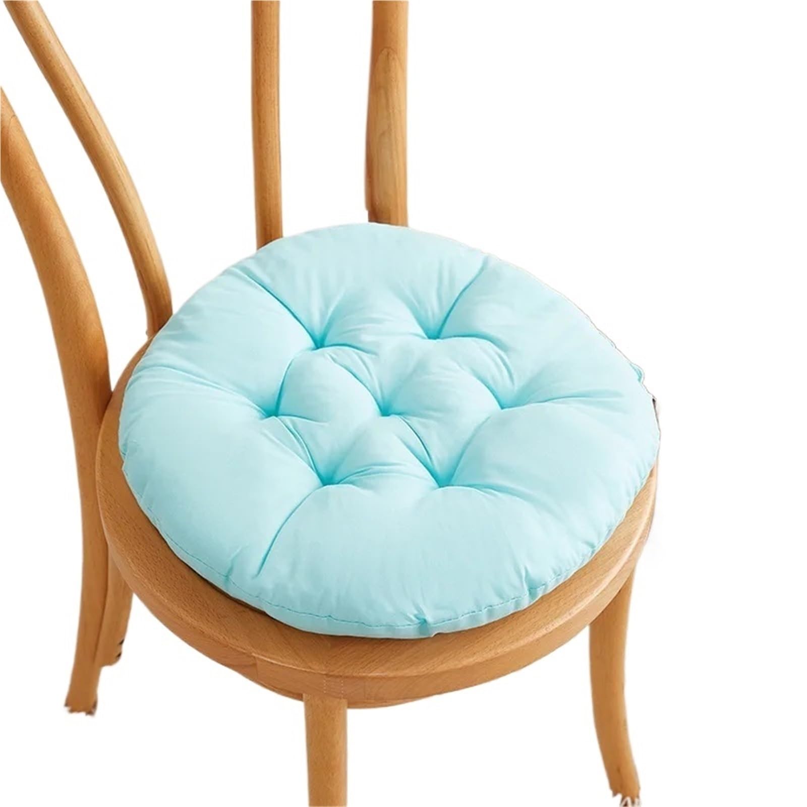 MTKSFDC Garden Seat Cushions Non-slip Thicken Household Dining Chair Cushion Nap Pad Round Winter Warmth 40CM(Blue)
