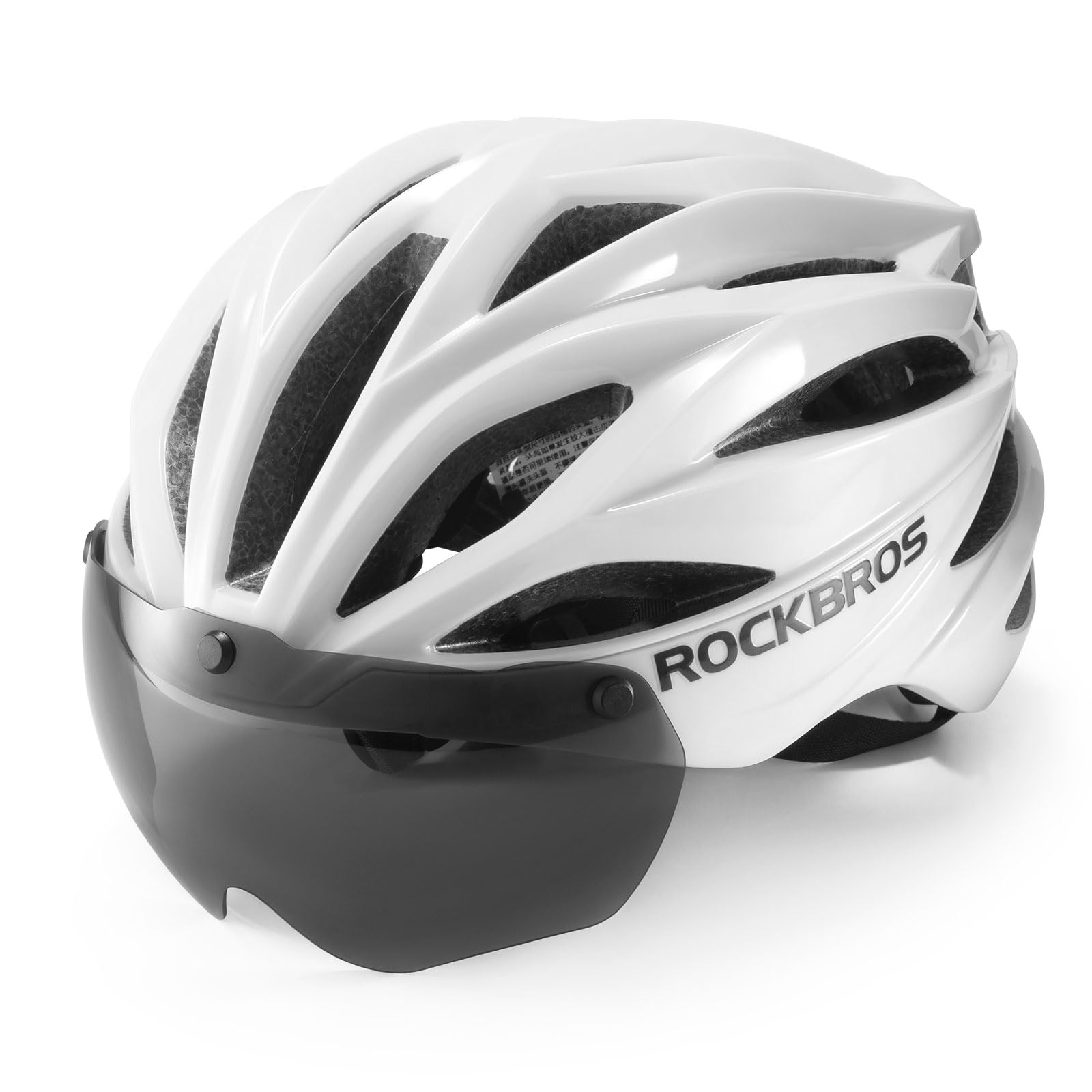 ROCKBROS Cycling Helmet Detachable Magnetic Goggle Visor Bicycle One-Piece Lightweight Mountain Road Bike Helmet Men and Women Adjustable Breathable Washable 58-62CM โ image 1