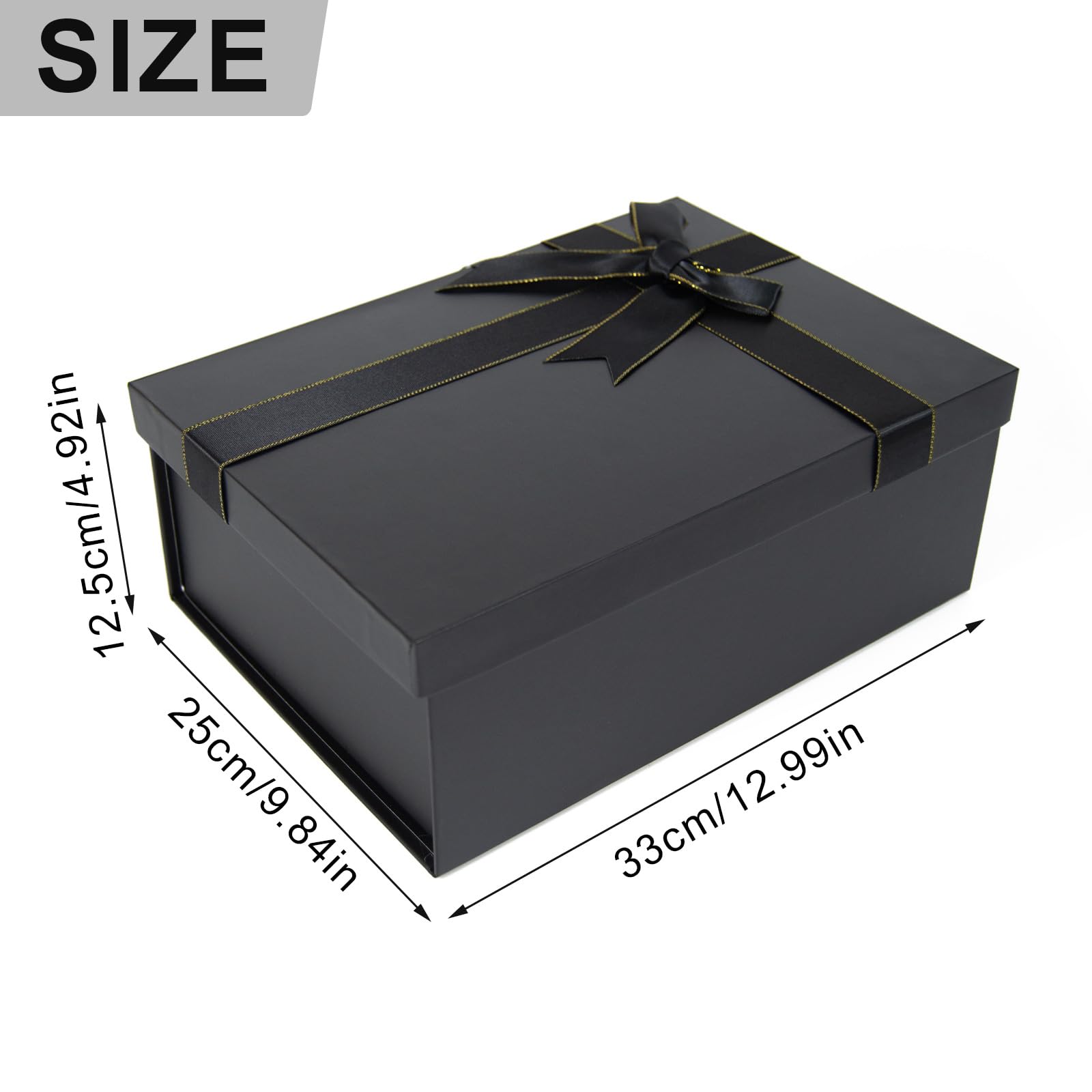 Boîte Cadeau Avec Couvercle 33x25x12.5 Cm Rose - Cartes Vœux Incluses Pour Toutes Occasions