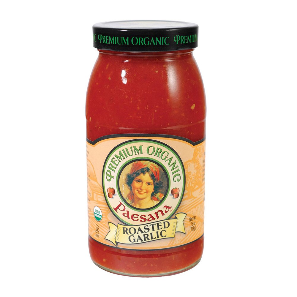 Paesana Organic Roasted Garlic Sauce, 25 Ounce
