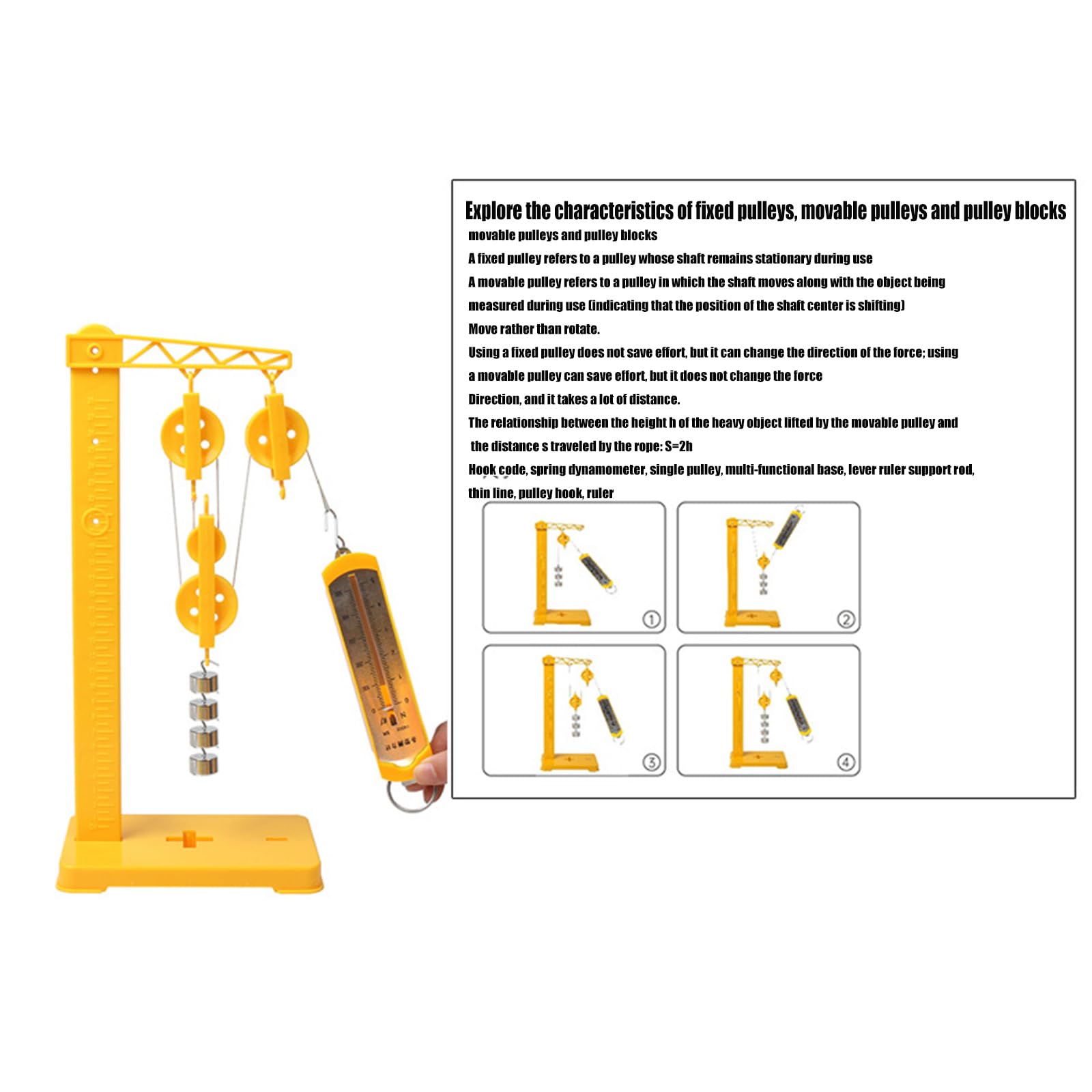 Set Completo Esperimenti Meccanica E Fisica. Sussidio Portatile Per L'insegnamento Della Dinamica Per Laboratori Scientifici E Formazione. Set Interattivo Per L'insegnamento Della Fisica.