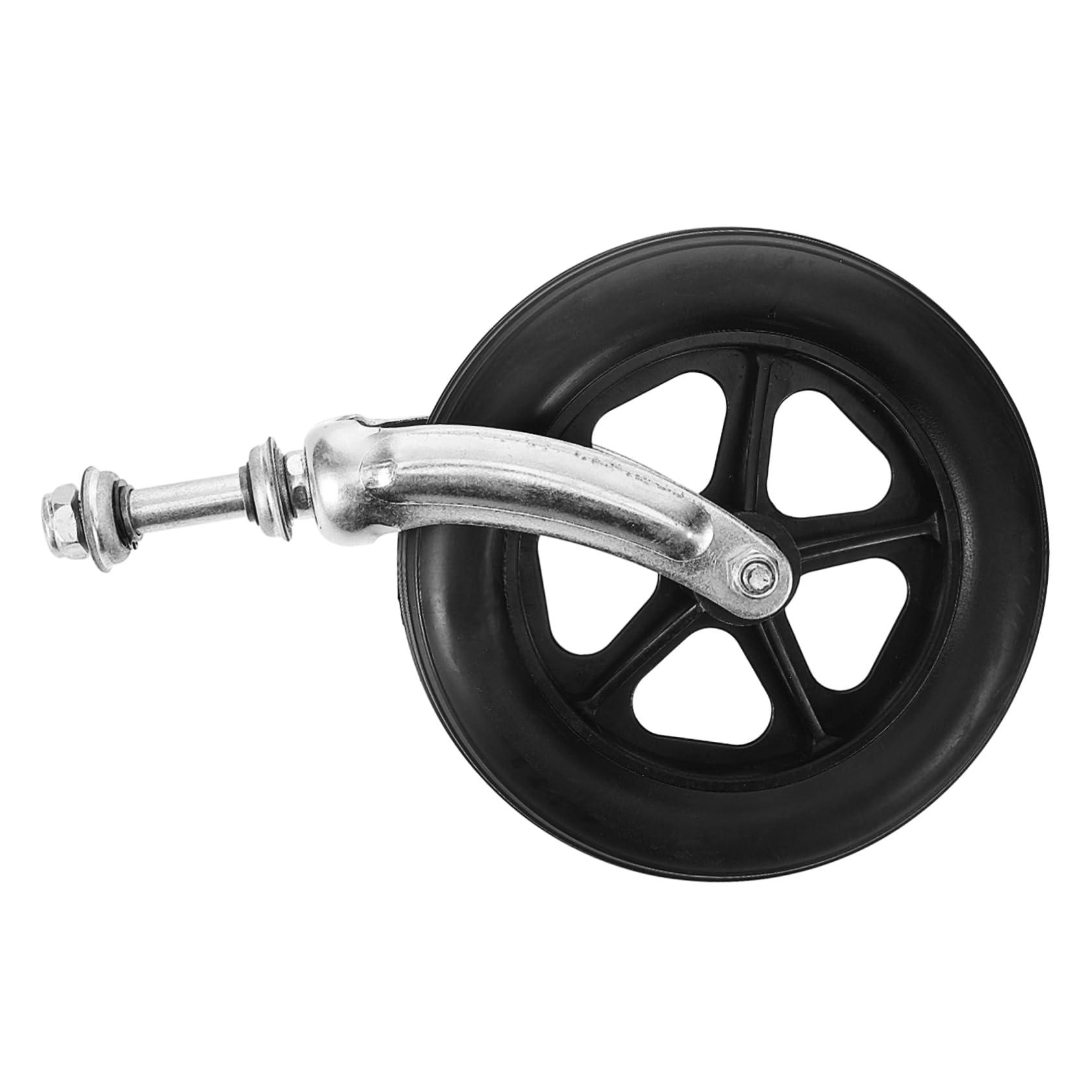 COLLBATH Wheelchair Replacement Wheels Black Plastic Wheels for Walker Wheels Metal Wheel for Wheelchair