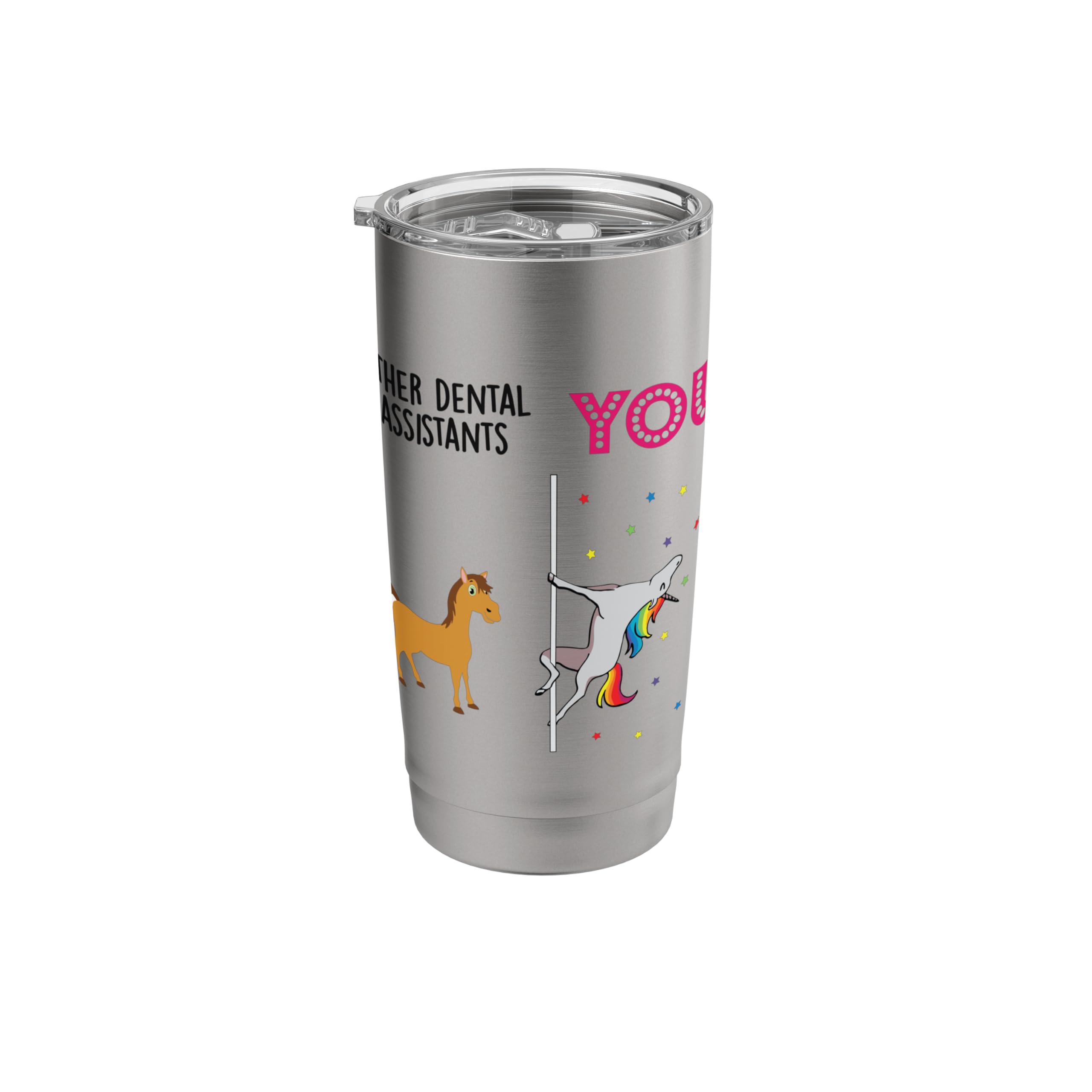 Dental Assistant Funny Unicorn Stainless Steel Insulated Tumbler