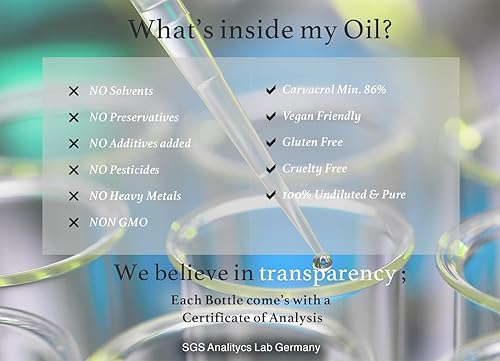 Miniatura 9 de Aceite de orégano griego salvaje 100 puro Calidad de grado alimenticio Certificado 1 onza líquida10fl oz