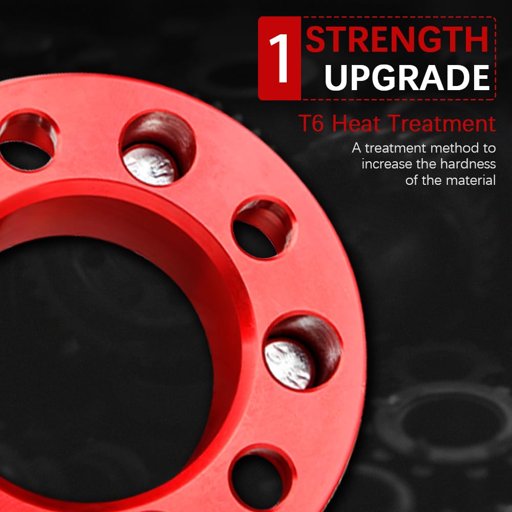 CarBole Distanziali Ruote 5x114,3 & 50mm (4 Pcs) 82,5 mm per Jeep Ford Lincoln Mazda Mercury, distanziali 5 x 4,5 con 20 viti per Wrangler TJ YJ XJ KJ KK ZJ MJ,