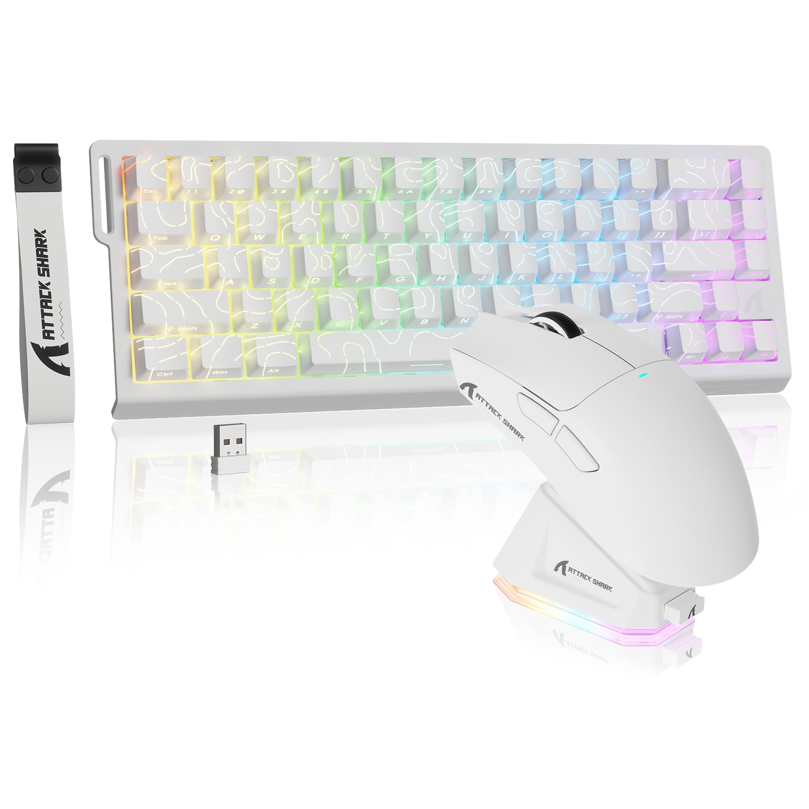 【新品未使用】ATTACK SHARK X68PRO HE ラピッドトリガー 白 Amazon | MAMBASNAKE×ATTACK SHARK X68PRO HE ラピッドトリガー
