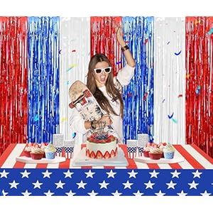 Melsan 4th of July Plastic Table Cloth Rectangle Table, 3 Pack American Flag Disposable Tablecloths for 4th of July, Veterans Day Decorations, Independence, Patriotic Party Decorations, 54×108 in Melsan 4th of July Plastic Table Cloth Rectangle Table 3 Pack American Flag Disposable Tablecloths for 4th of July Veterans Day Decorations Independence Patriotic Party Decorations 54108 in