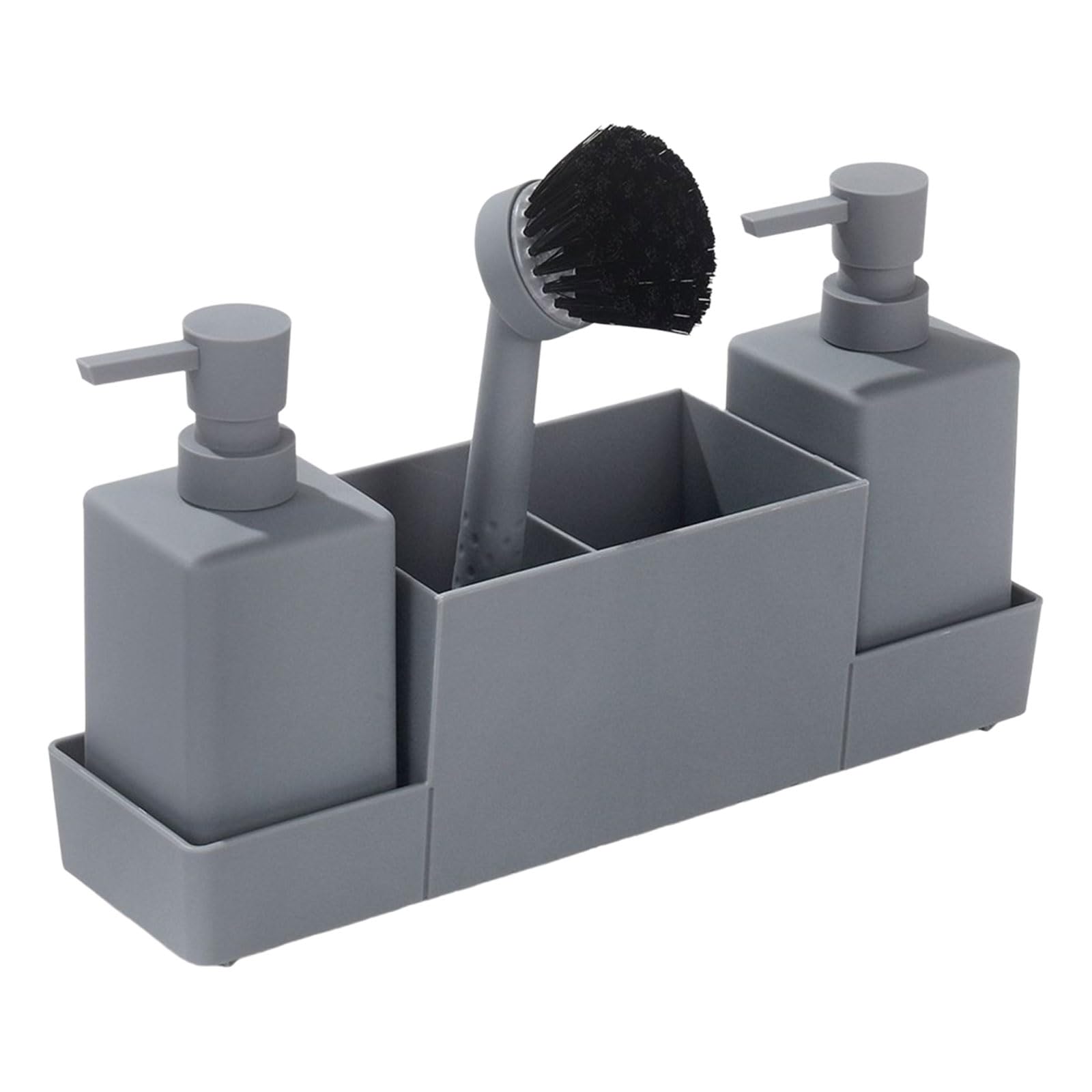 Tsophreniq Space Saving Kitchen Sink Side Organiser for Soap and Brushes Sponge Holder Home Cleaning Accessories Rack Brush Holder