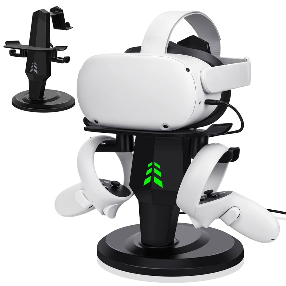 Amazon.com: Lampelc Headset Charging Dock, VR Display Stand