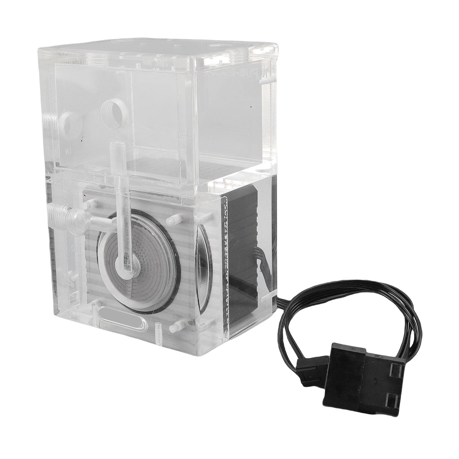 Generic Odśrodkowa Pompa Wodna Zbiornik na wodę Wydajny Zintegrowany Zbiornik Pompy PC do Komputera System Chłodzenia wodą Akrylowy Stop Aluminium G1/4 3,5 M Podnoszenie 650 L/h dla Graczy