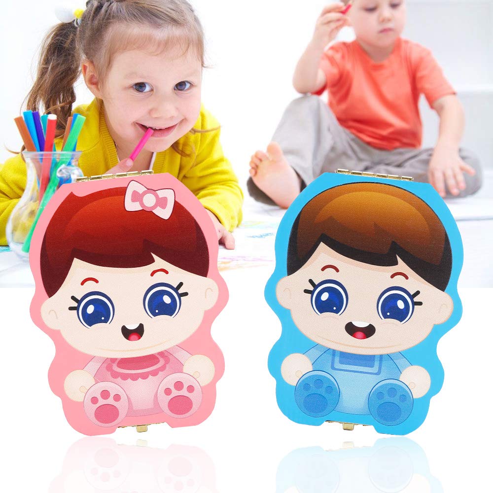 Scatola Per Denti Di Latte In Legno Aolso - Porta Dentini, Ricordo Bambini, Regalo (Modello Ragazzo) - Foto 6