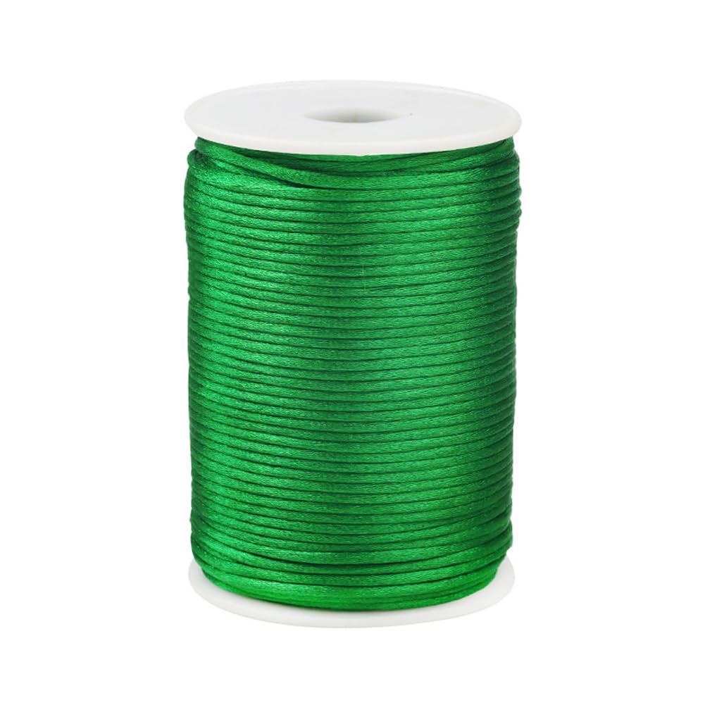 Paybous 3.0 mm x 54 Yards Nylon Satin Cord Beading Braided Thread String for Chinese Knotting Rattail Macrame Bracelets Necklaces Jewelry Making (