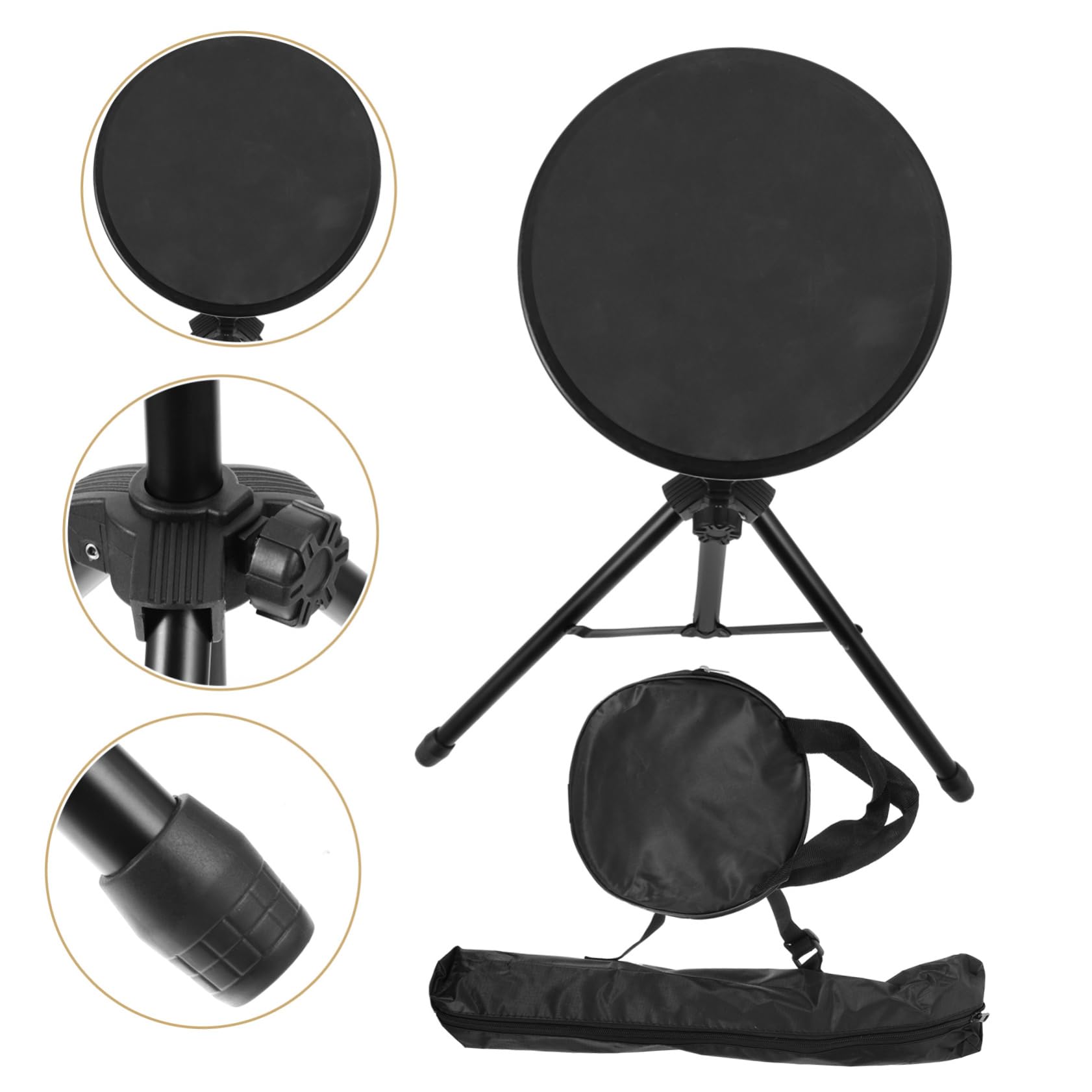 Toyvian 1satz Drum Pad Stand Kit Silent Übungspad Für Schlagzeug Für Anfänger Mit Strapazierfähigem Geräuscharm Für Ungestörtes Üben Wohnungen