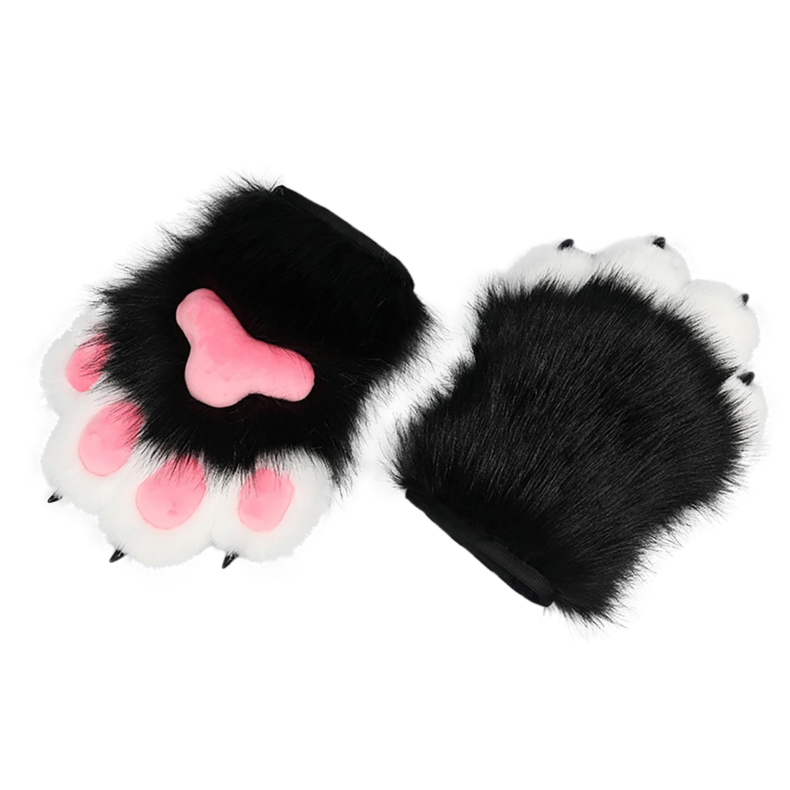 Belupai Urocze zwierzę rękawiczka Kot Wilk Pies łapa Pazury Furry Wilk Zimowy Fursuit Akcesoria dla Dorosłych Rekwizyty do Cosplay