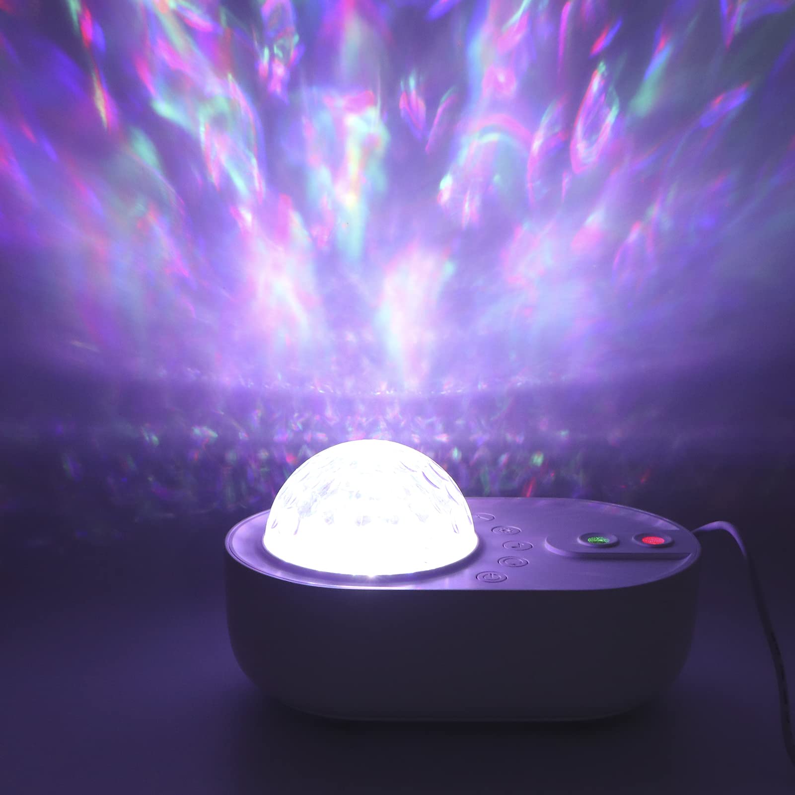 para proyector de luz Nocturna Estrellada, Brillo Ajustable, proyección de Cielo giratoria, 10 Modos de iluminación, Control Remoto, Cambio de Color con música, Material
