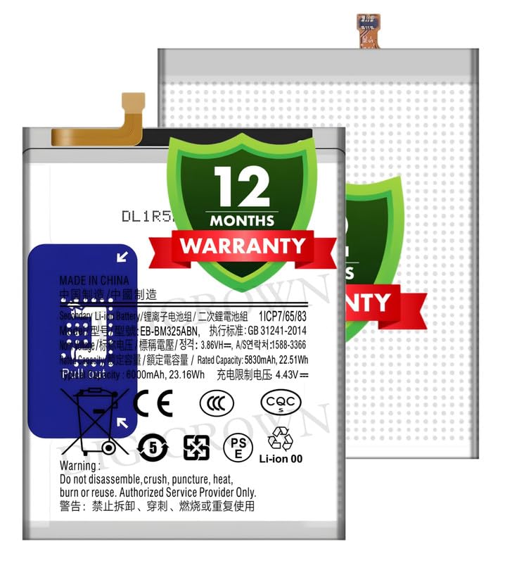 Image of Original EB-BM325ABN Battery Compatible for Samsung Galaxy M32 4G - (6000mAh) - 1 Year Warranty DF7