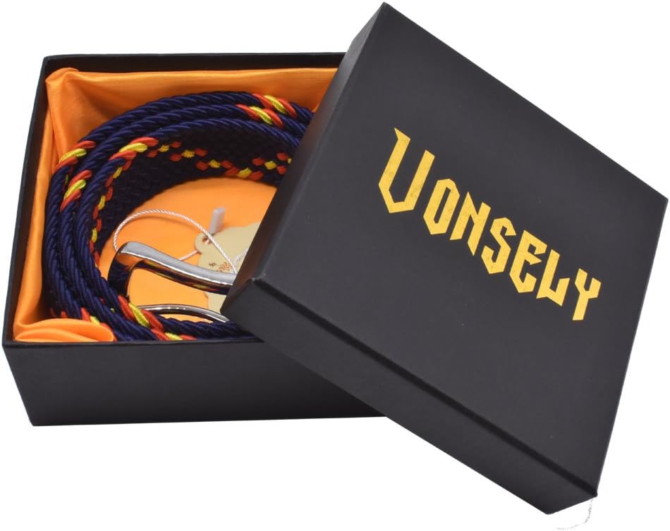 Stretch Belt, Elastic Belts Braided Fabric Belt Colorful Woven Belts - Image 2