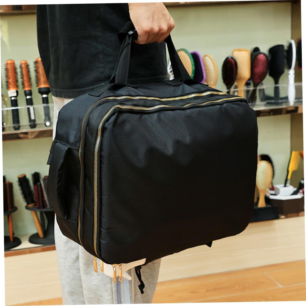 Hairstylist Backpack for Hair Tools Organizer Large Capacity Travel Bag for Barbers Durable and Lightweight Design Multiple Pockets for Easy Access to Scissors Combs and Hairdryers