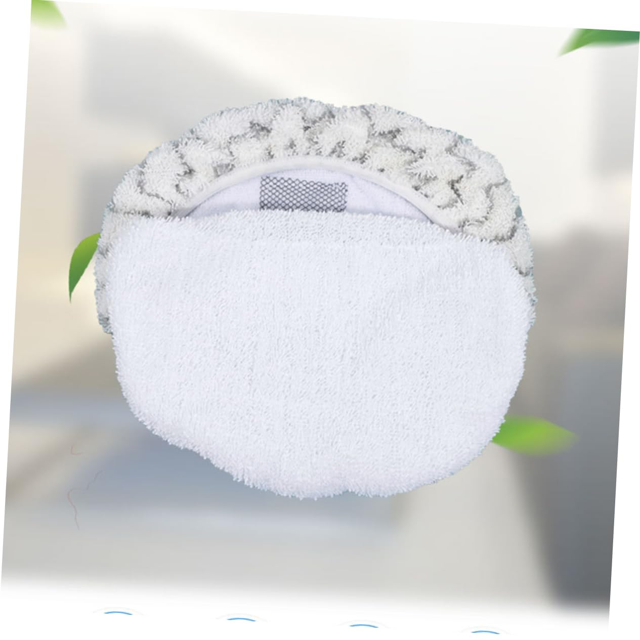 Alipis Wischmopp 3 Stk Dampfreiniger Mop Bezüge für Dampfbesen Dampfwischer Staubtücher Mops Ersatz-Dampfmop-Pads Dampfwischmatten Perlmutt Mopp Wischbezug Weiß Dampfmop
