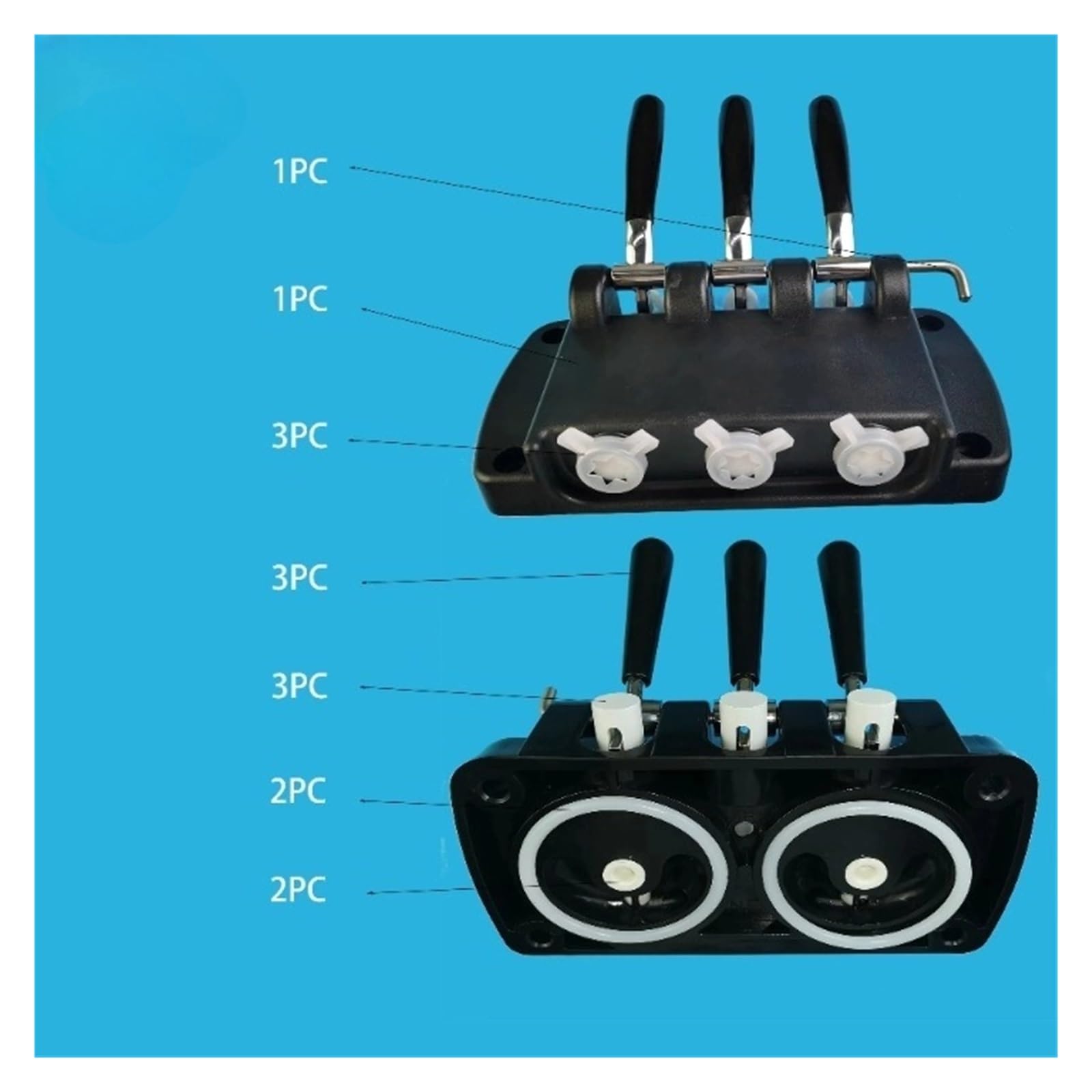NieKe Sostituzioni Complete Pannello Anteriore Pezzi di Ricambio Accessori for gelatiera di Macchine for Servizio Morbido, Compatibile con GS