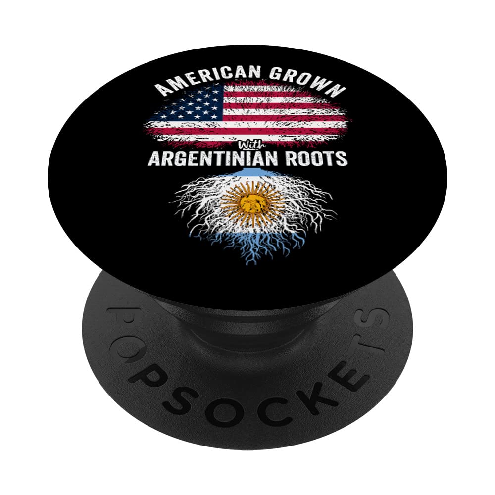 It's In My DNA Proud Argentinian Roots - Hispanic Heritage PopSockets Swappable PopGrip, Black