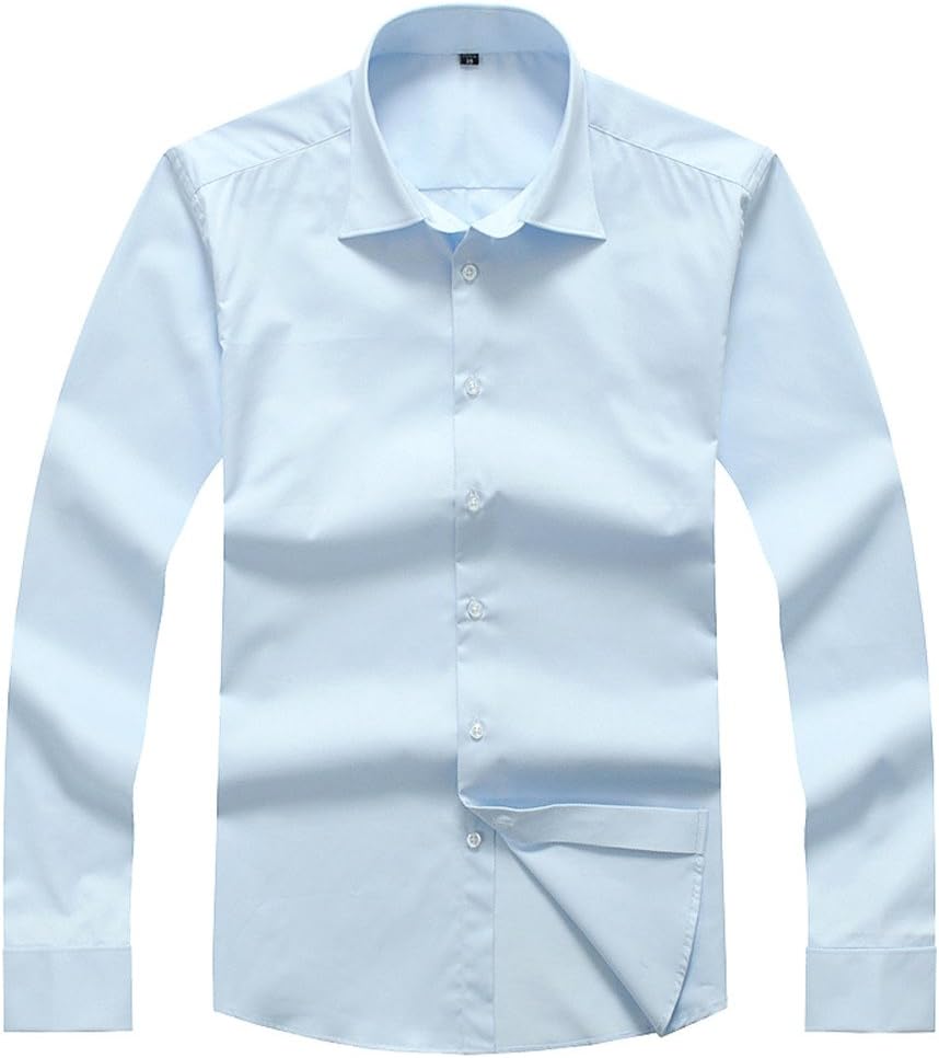 QB French Cuff Shirts for Men Slim Fit Men Shirts Long Sleeve Dress Shirts