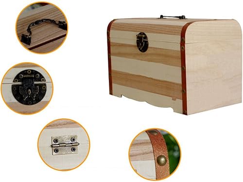 Miniatura 5 de Willcomes - Hucha de madera con cerradura y dos llaves Madera L