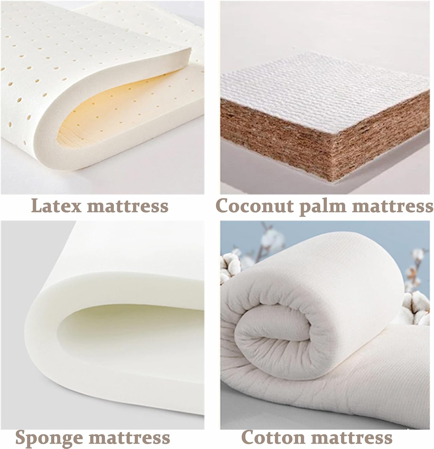 Dustproof Futon Covers Slipcovers, Zippered Futon Cover for Japanese Futon Floor Mattress, Portable Camping Mattress Cover, All-Inclusive Futon Covers Slipcovers,F,180x200cm/71x79in