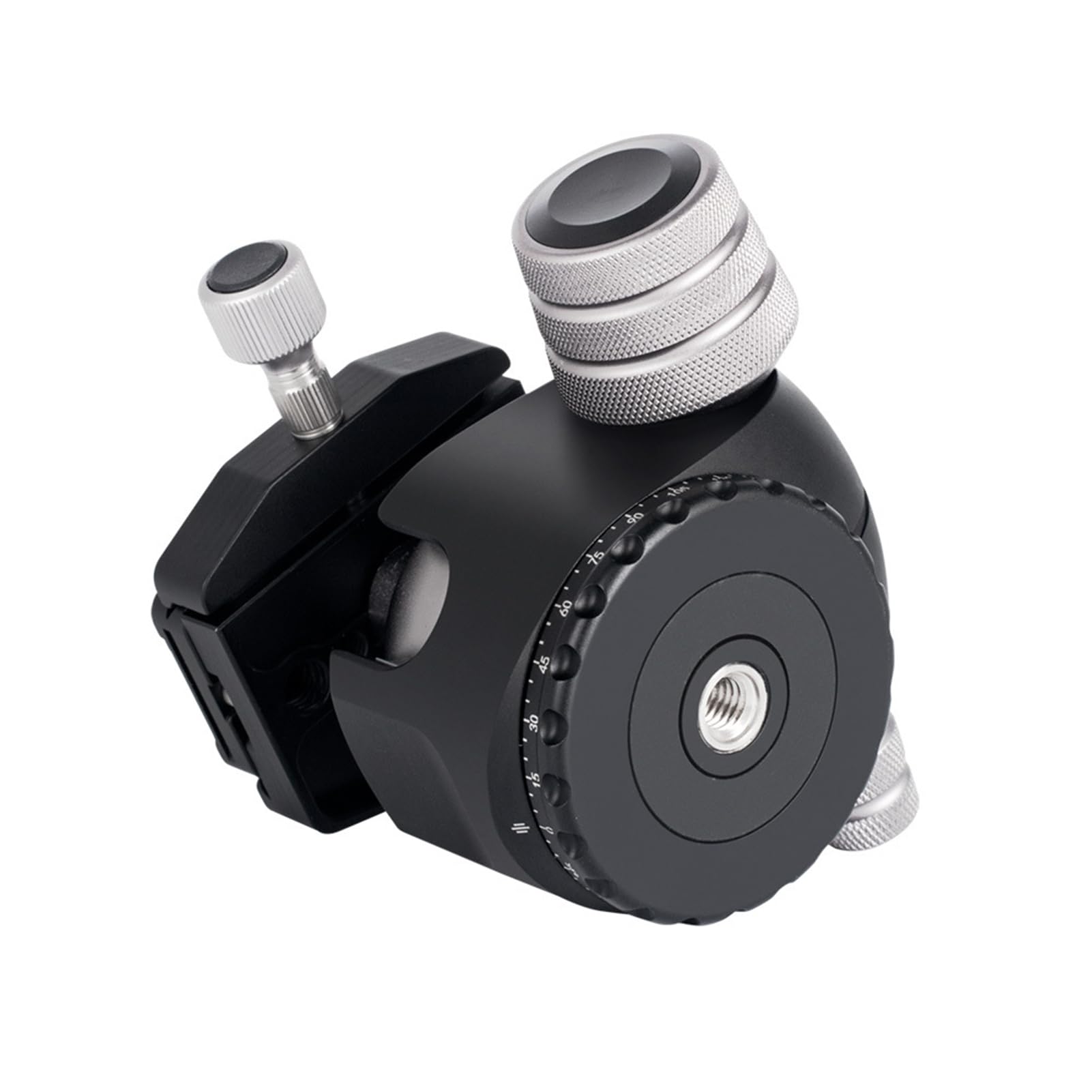 Generic Rótula de Bola de Trípode de Perfil bajo para Trabajo Pesado de 55 Mm para Telescopio de Cámara DSLR, Soporte Sólido como una Roca para Configuración Profesional, Función Panorámica para