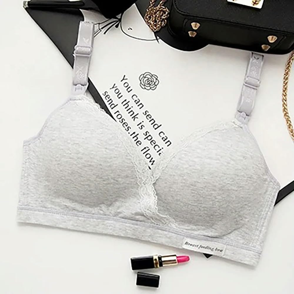 ZBDP - Reggiseno per allattamento in gravidanza, senza cuciture, senza cuciture, per l'allattamento al seno