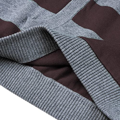 Image of BOBOYOYO Boys Sweaters 100% Cotton Cable Knit Kids Sweater Striped Pullover