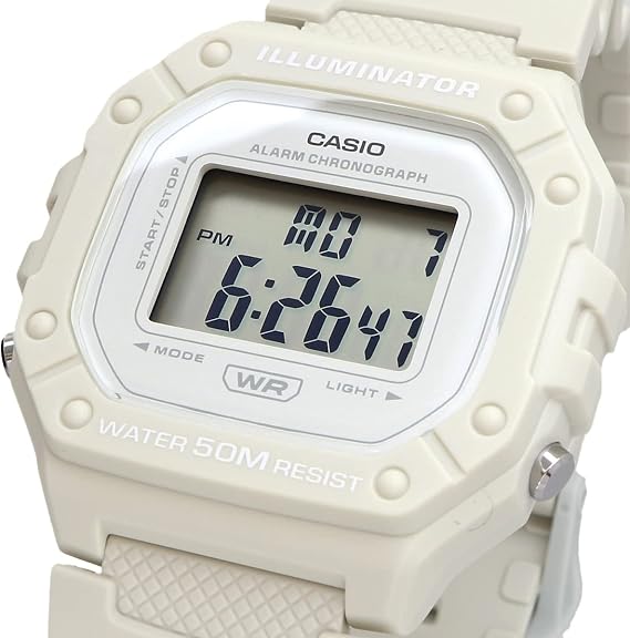 Casio W-218HC-8AV Standard Digital Wristwatch, Men's, Women's, Cheap Casio, Chippukashi, Beige, Overseas Model