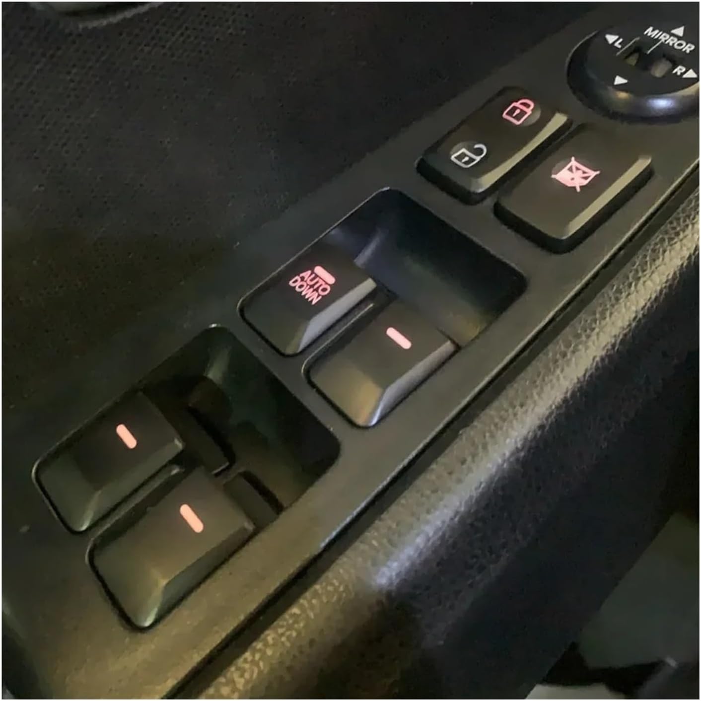 Electric Power Window Switch Button Fit For Kia Fit For Sportage 2011-2016 Red backlight(3 Small switch)