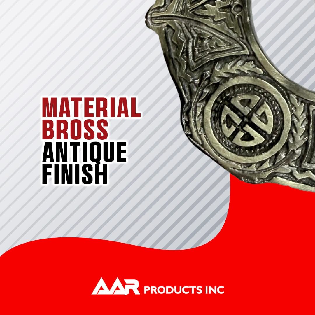 Antique Kilt Brooch for Men with Thistle Design Scottish Fly Plaid 3" (7cm) diameter - Image 5