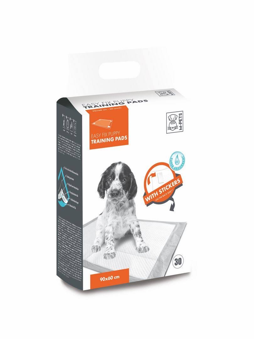 M-PETS Easy Fix Puppy Training Pads, Perfect for Travel, Super Absorbent, Leak-Proof, Odour Control & Quick Dry for Effective Potty Training, Suitable for Puppies, Senior Dogs - 45x60cm (Pack of 30) (B075GWFM6W) Amazon Price History, Amazon Price Tracker