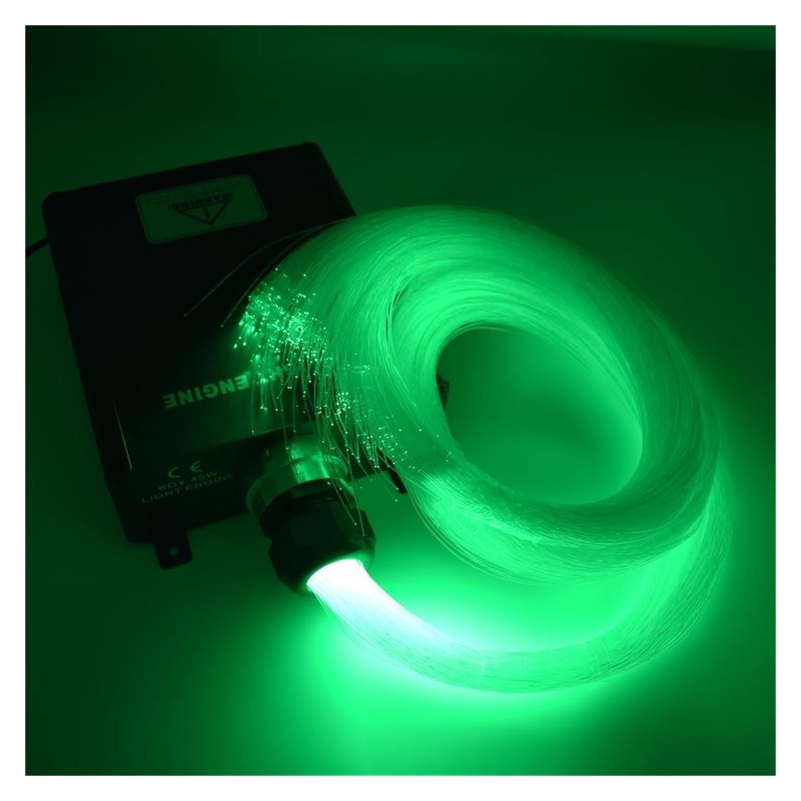 Oświetlenie wnętrza samochodu LED, RGB LED 45W Światłowodowy zestaw silnika światła z końcowym blaskiem PMMA Kabel światłowodowy do projektu oświetlenia sufitowego gwiazdy Światła nastrojowe w samocho