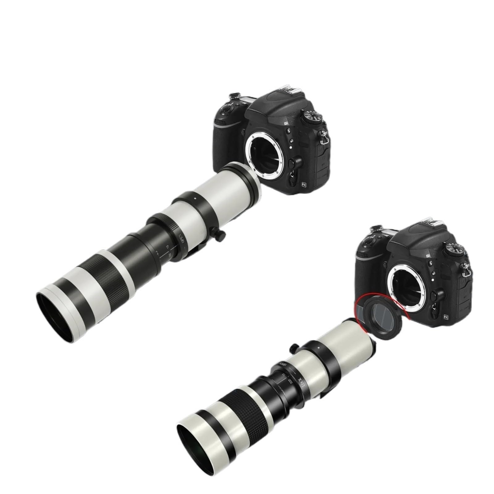 Amazon | 互換性がありますCanon 420-800mm F8.3-16 マニュアル超望遠