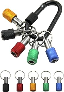 VVGAOGES 5PCS 1/4 inch Hex Shank Aluminum Alloy Screwdriver Bits Holder,Drill Bit Holder,Quick Release Drill Screw Adapter for Most Electric, Hand-held Screwdrivers and Drill Bits