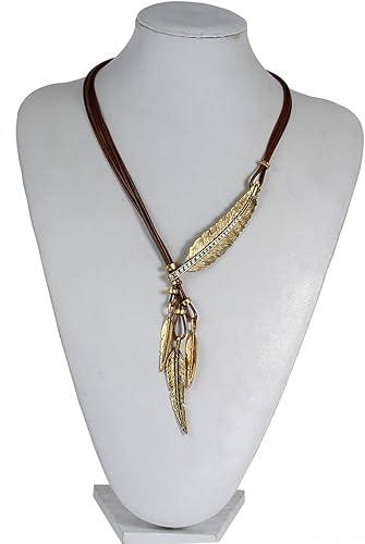 Miniatura 3 de Sexy Sparkles Collar Lariat en forma de Y para mujer con plumas únicas con diamantes de imitación