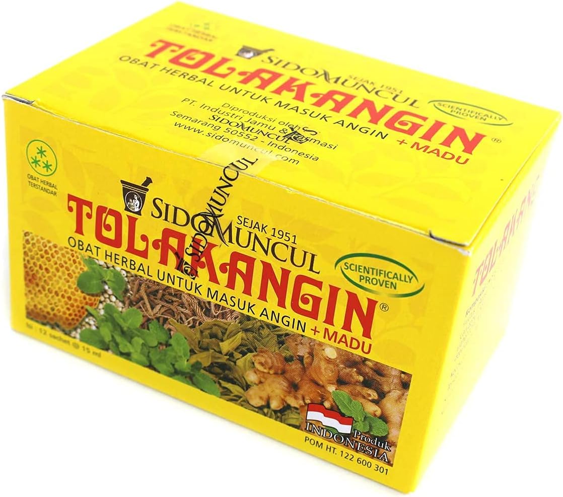 Tolak Angin Herbal with Honey 12-ct, 180 Ml/ 6 fl oz by Tolak Angin