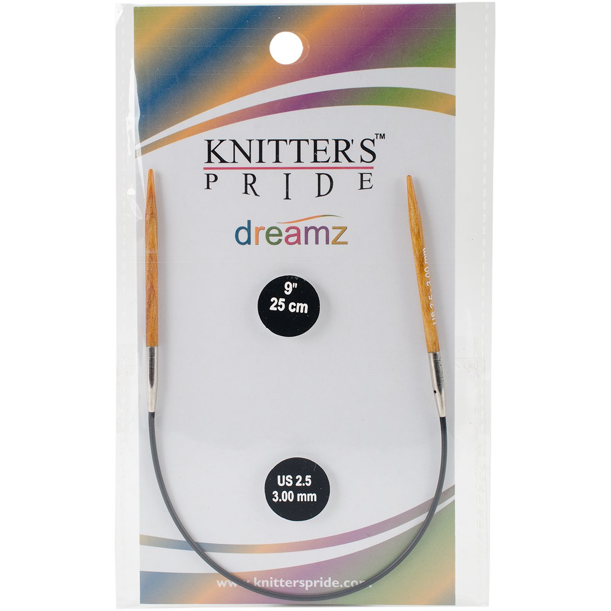 Knitter's Pride Dreamz Fixed Circular Needles 9"-Size 2.5/3mm, Brown