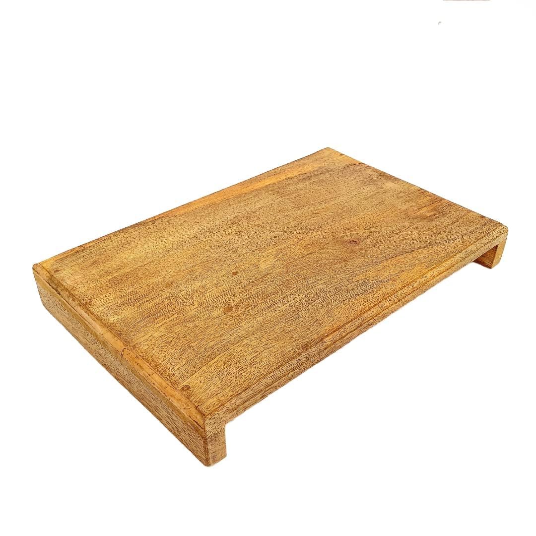 Natural Mango Wood Puja Chowki/Wooden Stool/Pooja Asana/Pooja Bajot – Handcrafted Pidha Design – 38x18x8 cm-image-33