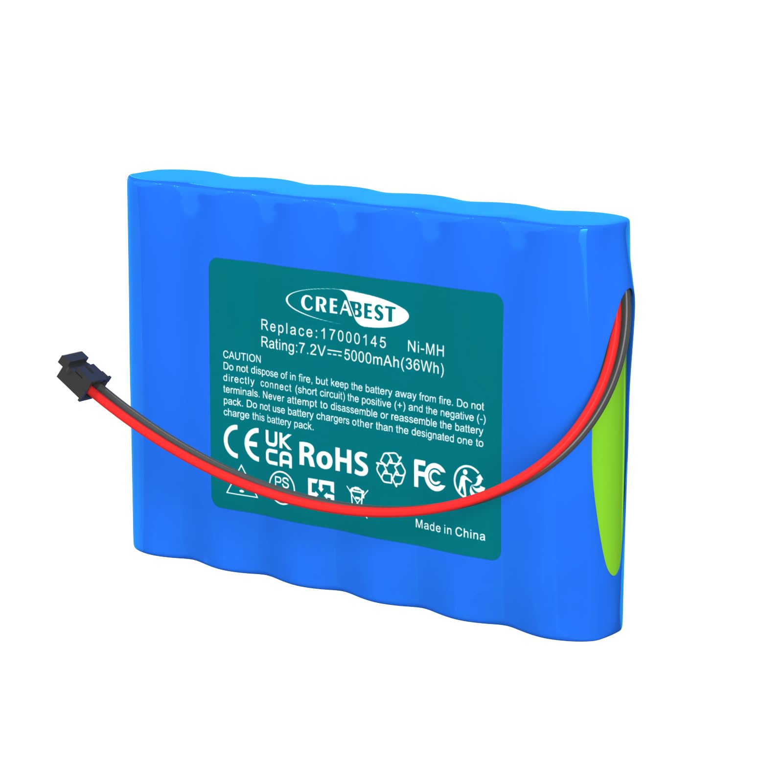 CREABEST 5000mAh 7.2V Ni-MH Replacement Battery for ADT DSC IMPASSA 9057 SCW9055 SCW9057 BH7236-SS 17000145 17000152 Wireless Home Security System DSC 6PH-H-4/3A3600-S-D22