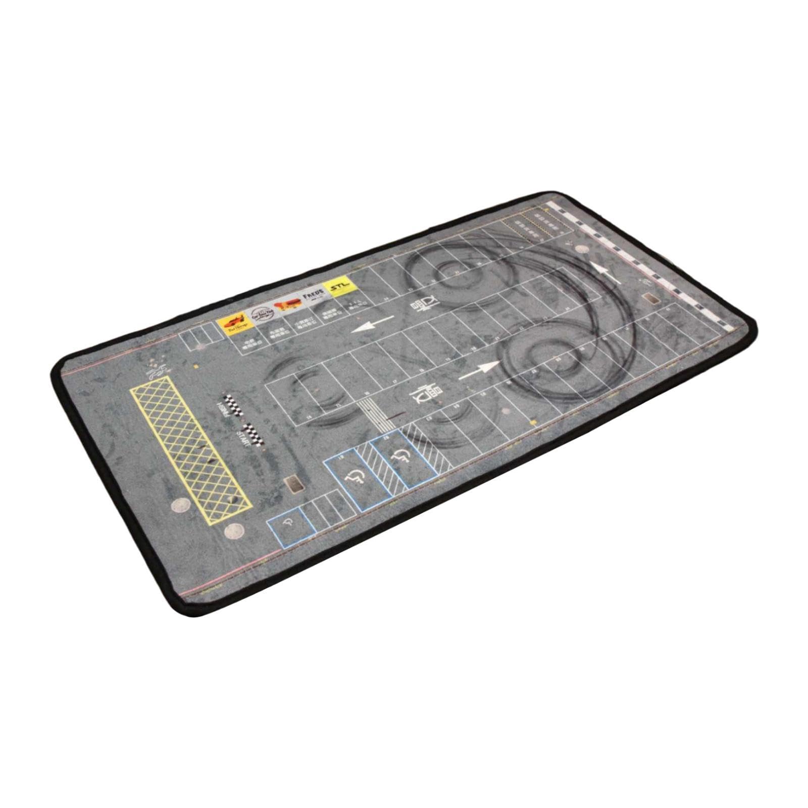 Amagogo Alfombrilla ratón para Aparcamiento a Escala 1/64, tapete Antideslizante para Garaje, tapete Escritorio Enrollable, Diorama para Mesa o, Style G