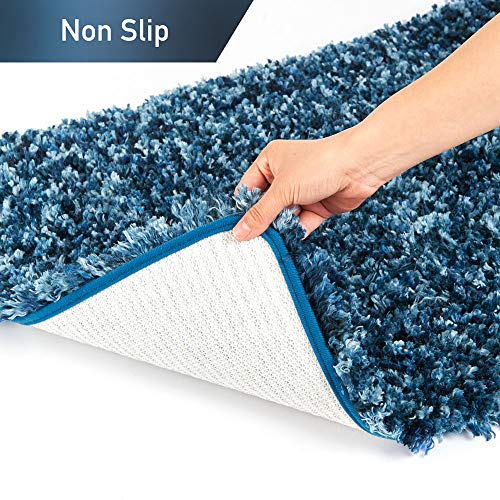 Large Bath Mats Non Slip Bathroom Rugs 34"X 20" with Microfiber Shag