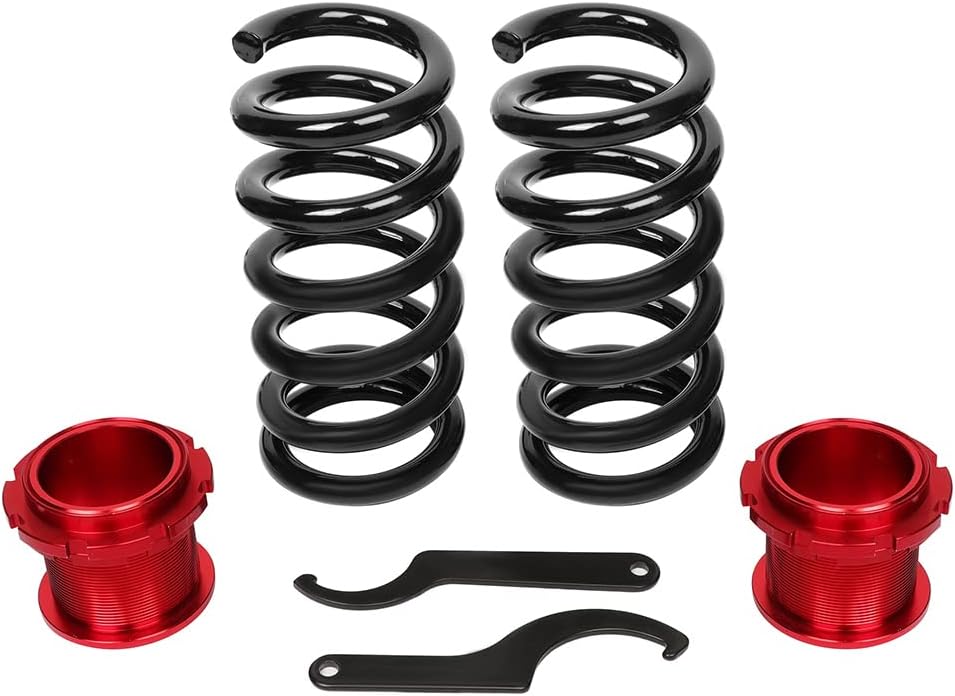 Coilovers Suspension Kit Fit for Chrysler for 300 2005-2010, for Dodge for Charger 2006-2010, for Dodge for Challenger 2009-2010 Coilovers Struts, Height Adjustable Lowering Kit, Red