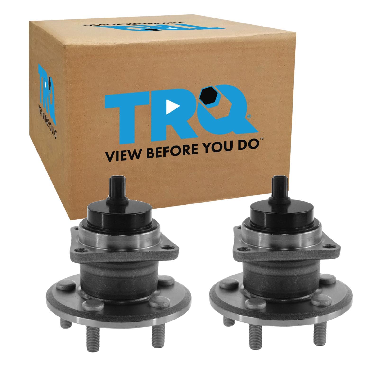 TRQ Rear Wheel Bearing and Hub Assembly Set 2 Piece