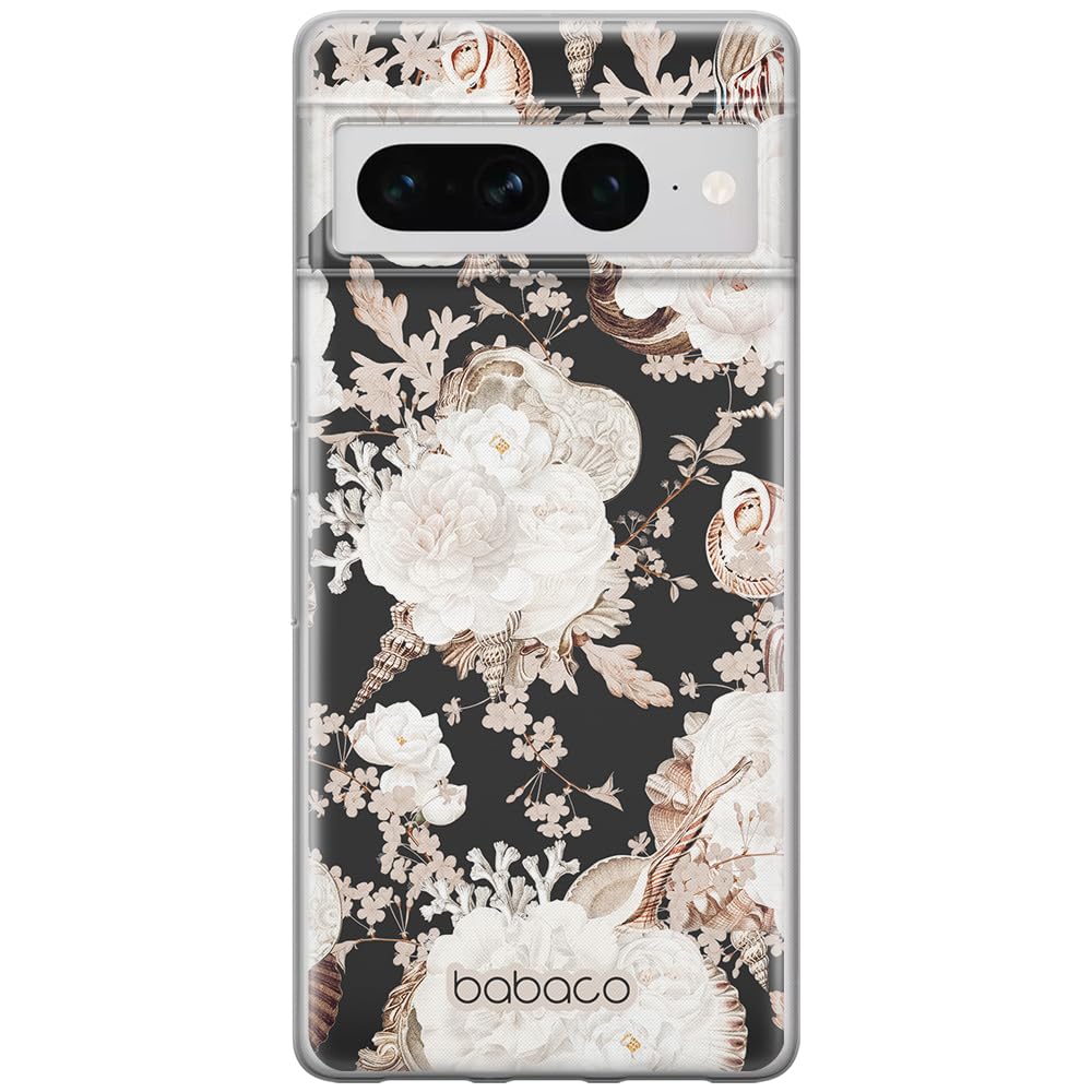 Babaco ERT GROUP mobile phone case for Google PIXEL 7 PRO original and officially Licensed pattern Flowers 044 optimally adapted to the shape of the mobile phone, case made of TPU